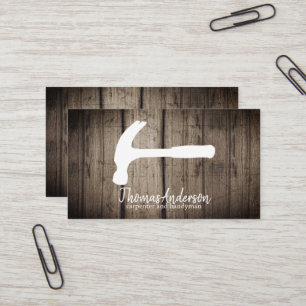 Professional Modern Home Repair Handyman Business Card