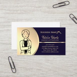 Professional Modern Home Repair Handyman Business Card