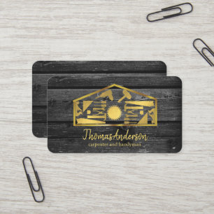 Professional Modern Home Repair Handyman Business Card