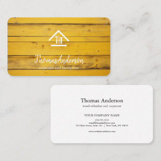 Professional Modern Home Repair Handyman Business Card