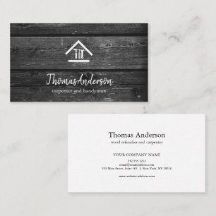 Professional Modern Home Repair Handyman Business Card