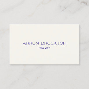 Professional Modern Ivory White Business Card