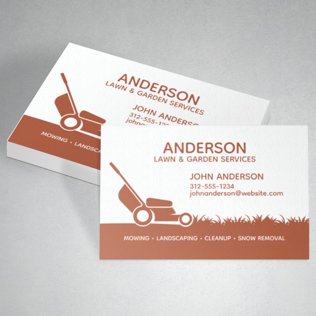 Professional Modern Landscaping & Lawn Care Business Card (Creator Uploaded)