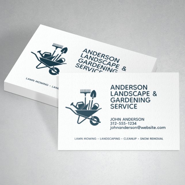 Professional Modern Landscaping & Lawn Care Business Card (Creator Uploaded)