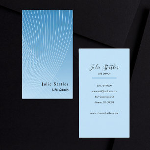 Professional Modern Life Coach Mentor Counsellor Business Card