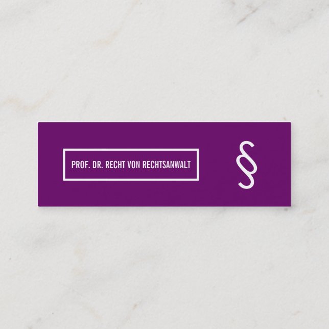 professional modern mini business card (Back)