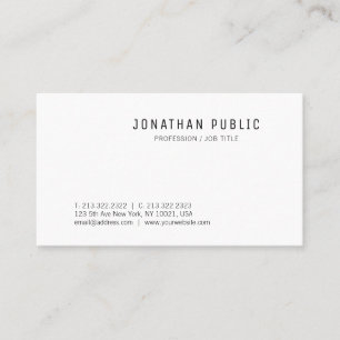 Professional Modern Minimal Design Template Business Card