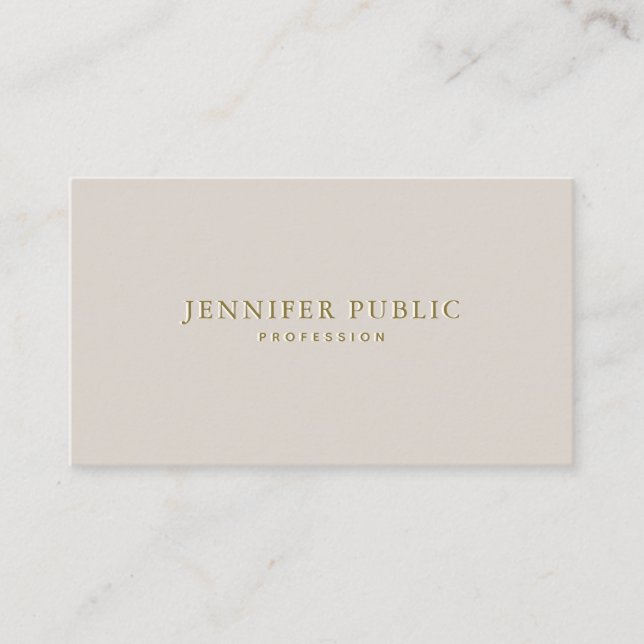 Professional Modern Minimal Template Elegant Business Card (Front)