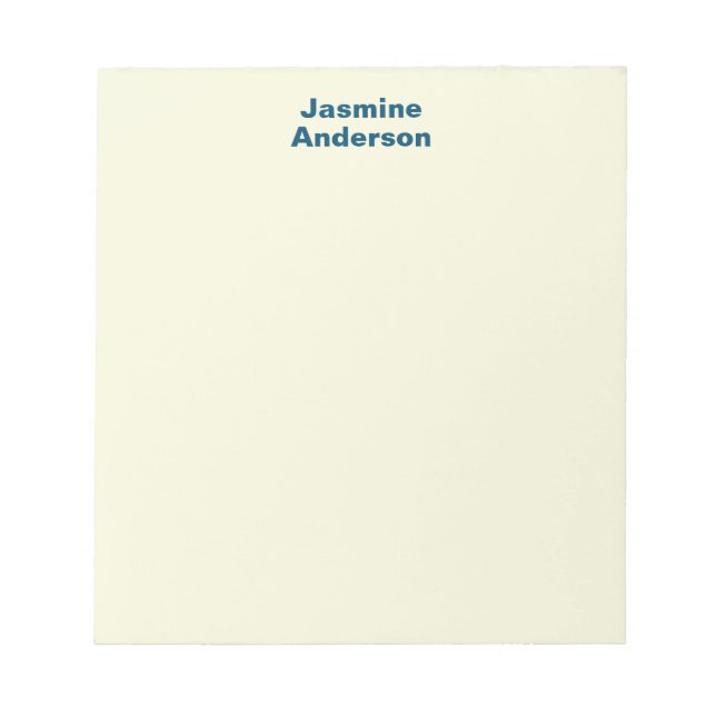 Professional Modern Minimalist Beige Colour Notepad (Front)