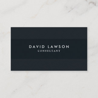 Professional Modern Minimalist Black Business Card