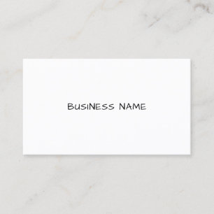Professional Modern Minimalist Black White Simple Business Card