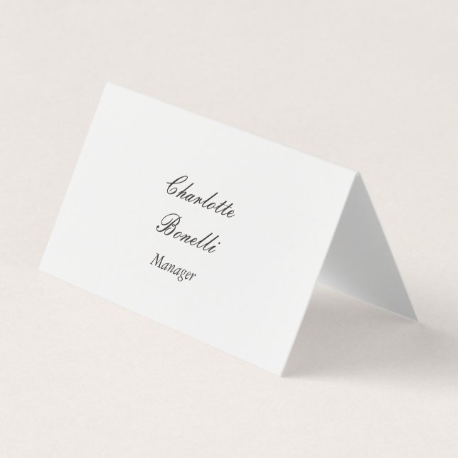 Professional Modern Minimalist  Business Card (Front)