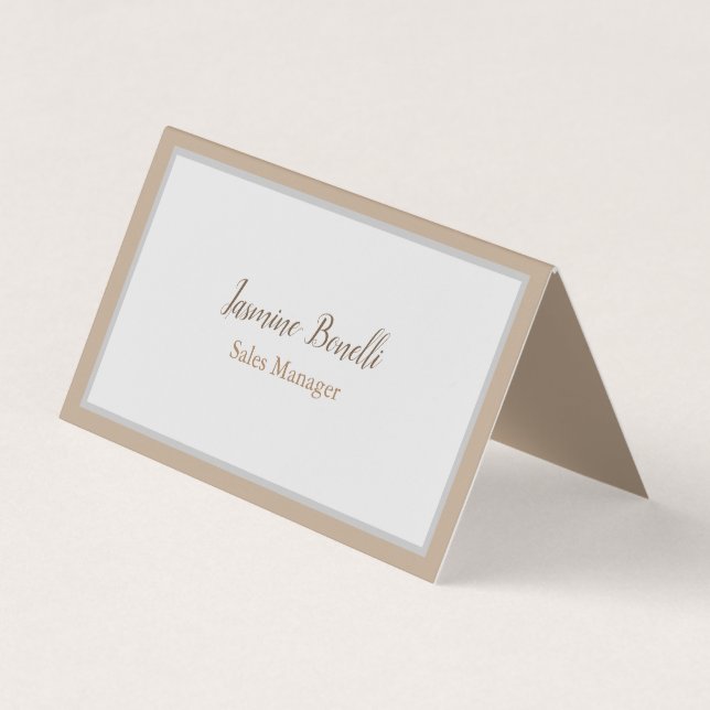 Professional Modern Minimalist Business Card (Front)
