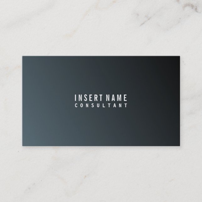 Professional Modern Minimalist Cadet Plain Business Card (Front)