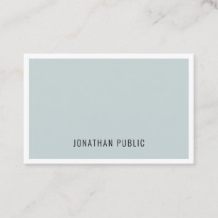 Professional Modern Minimalist Cool Blue Green Business Card