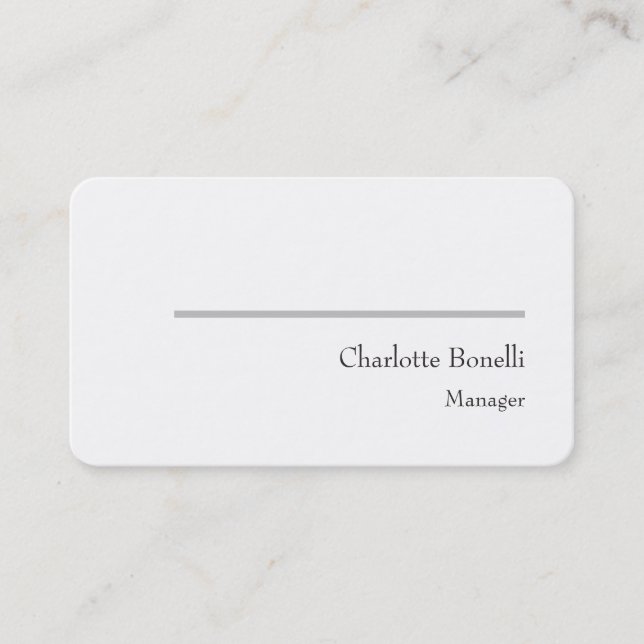 Professional Modern Minimalist Creative Business Card (Front)