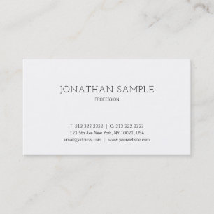 Professional Modern Minimalist Design Elegant Business Card