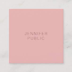 Professional Modern Minimalist Design Trend Colour Square Business Card