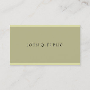 Professional Modern Minimalist Elegant Simple Business Card