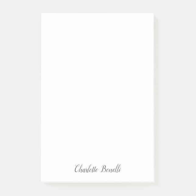 Professional Modern Minimalist Handwriting Post-it Notes (Front)