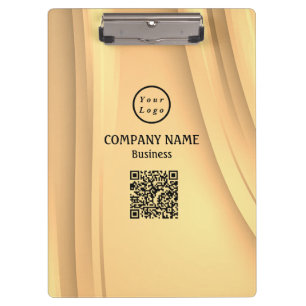 Professional Modern Minimalist Logo Qr Code Clipboard