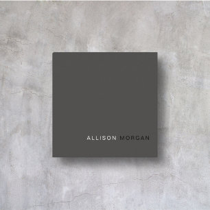Professional Modern Minimalist Luxury Elegant Square Business Card