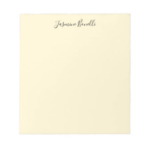 Professional Modern Minimalist Pastel Beige Colour Notepad
