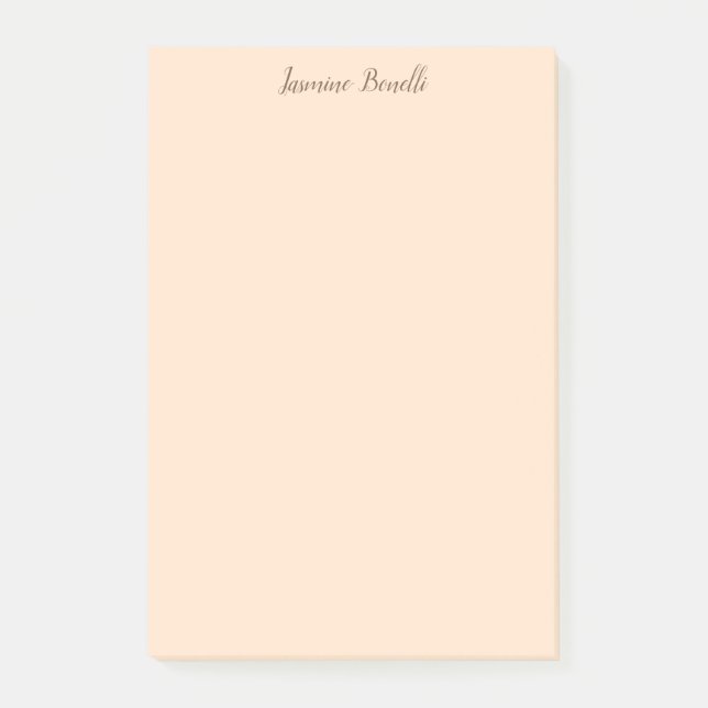 Professional Modern Minimalist Pastel Colour Post-it Notes (Front)