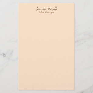 Professional Modern Minimalist Pastel Colour Stationery