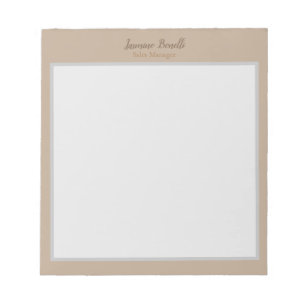 Professional Modern Minimalist Pastel Colours Notepad