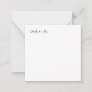 Professional Modern Minimalist Plain Calligraphy Card