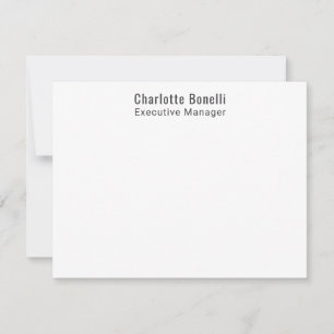 Professional Modern Minimalist Plain  Card