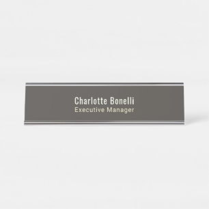 Professional Modern Minimalist Plain  Desk Name Plate