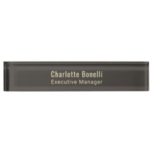 Professional Modern Minimalist Plain  Nameplate