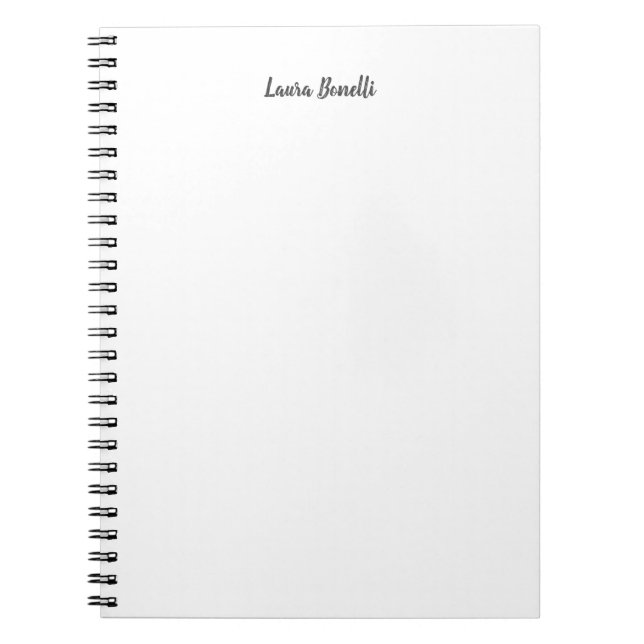 Professional Modern Minimalist Plain Notebook (Front)