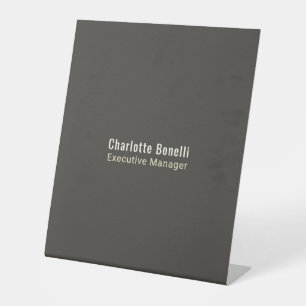 Professional Modern Minimalist Plain  Pedestal Sign