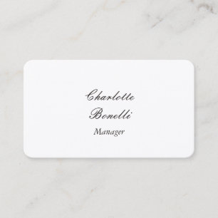 Professional Modern Minimalist Premium Silk Business Card