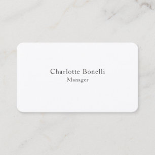 Professional Modern Minimalist Premium Silk  Business Card