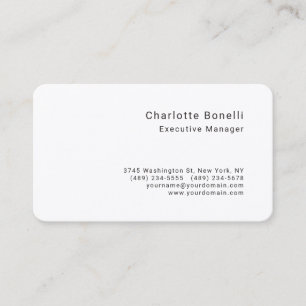 Professional Modern Minimalist Premium Silk Business Card