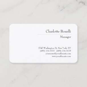 Professional Modern Minimalist Premium Silk Business Card