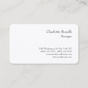 Professional Modern Minimalist Premium Silk Business Card