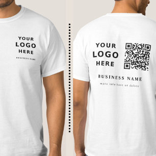 Professional Modern Minimalist QR Code Logo T-Shirt