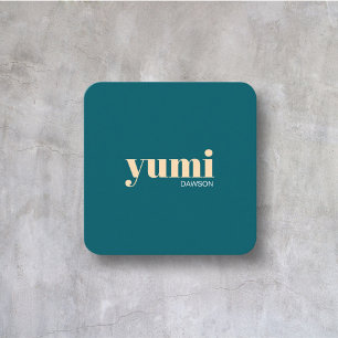 Professional Modern Minimalist Simple Pop Square Business Card
