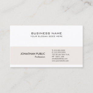 Professional Modern Minimalistic Sophisticated Business Card