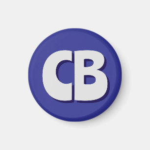 Professional Modern Monogram Minimalist Initials Magnet