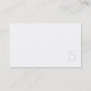 Professional Modern Monogram Simple Template Top Business Card