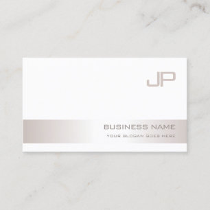 Professional Modern Monogrammed Chic Template Business Card