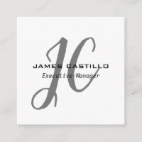 Professional Modern Monogrammed Minimalist