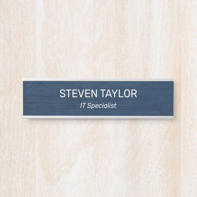 Professional Modern Office Door Sign (Front)