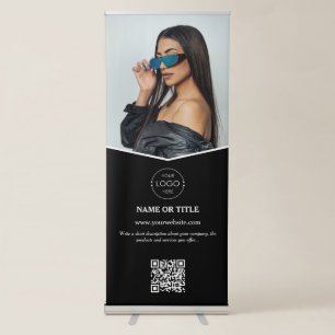 Professional Modern Photo Business Logo Marketing Retractable Banner